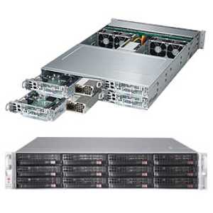 Supermicro 6027PR-HTTR Intel® C602 LGA 2011 (Socket R) Rack (2U) Black, Silver