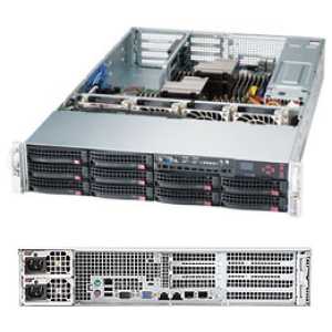 Supermicro 6027R-72RFTP+ Intel® C602J LGA 2011 (Socket R) Rack (2U) Black, Silver
