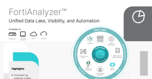 The FortiAnalyzer dashboard