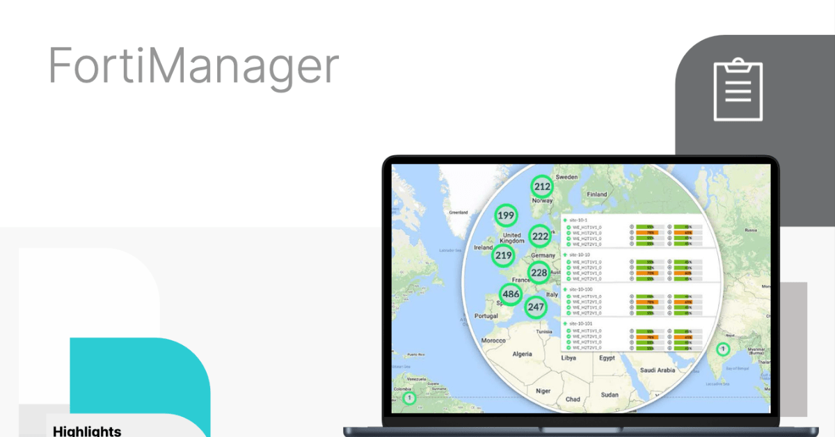 Fortinet's FortiManager dashboard