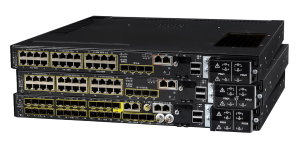 Cisco Industrial switches stacked together