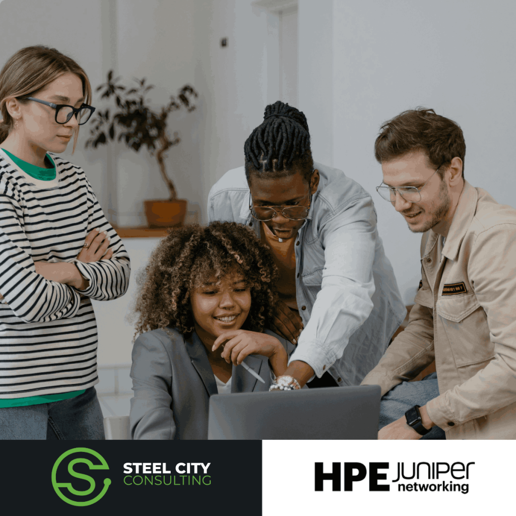 An IT team using Juniper cloud services