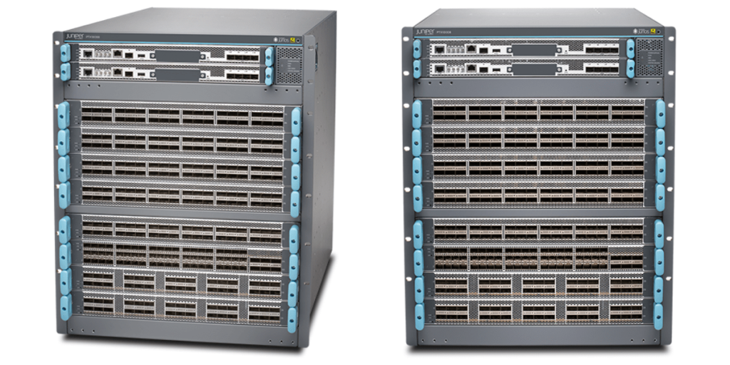 A Juniper PTX10008 model designed for enterprises and data centres.